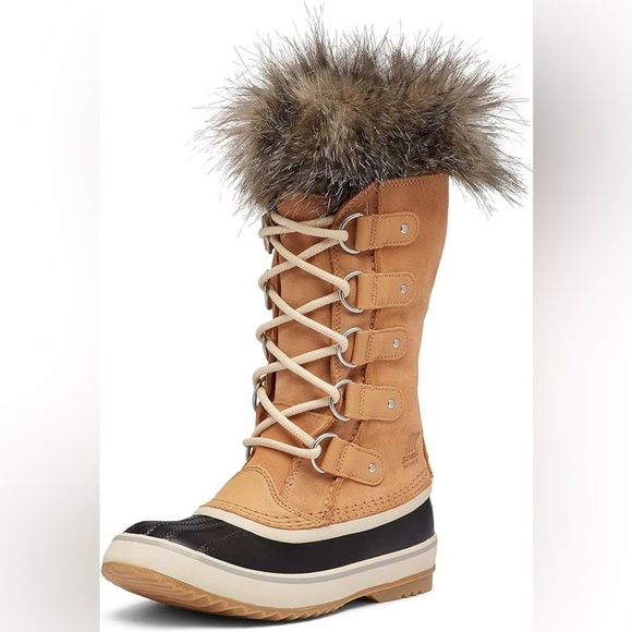 Sorel Shoes - SOLD Sorel Joan of Arctic Tall Faux Fur Boots Lace Up Winter Duck Boot Size 10